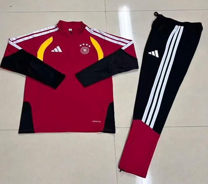 Germany 2026 Kids Red Soccer Tracksuit