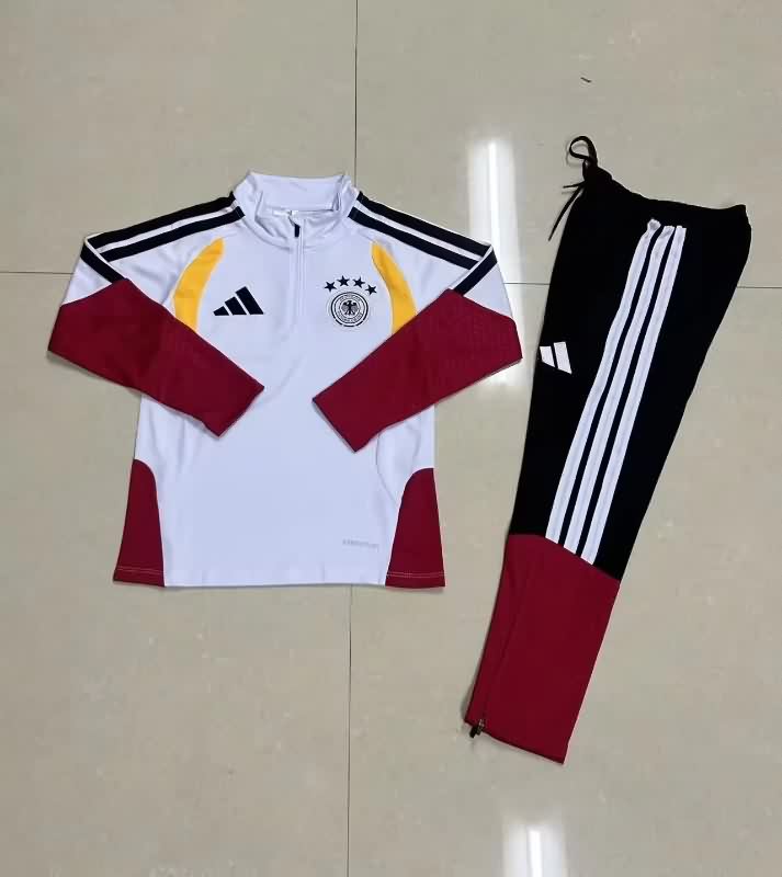Germany 2025 Kids White Soccer Tracksuit 04