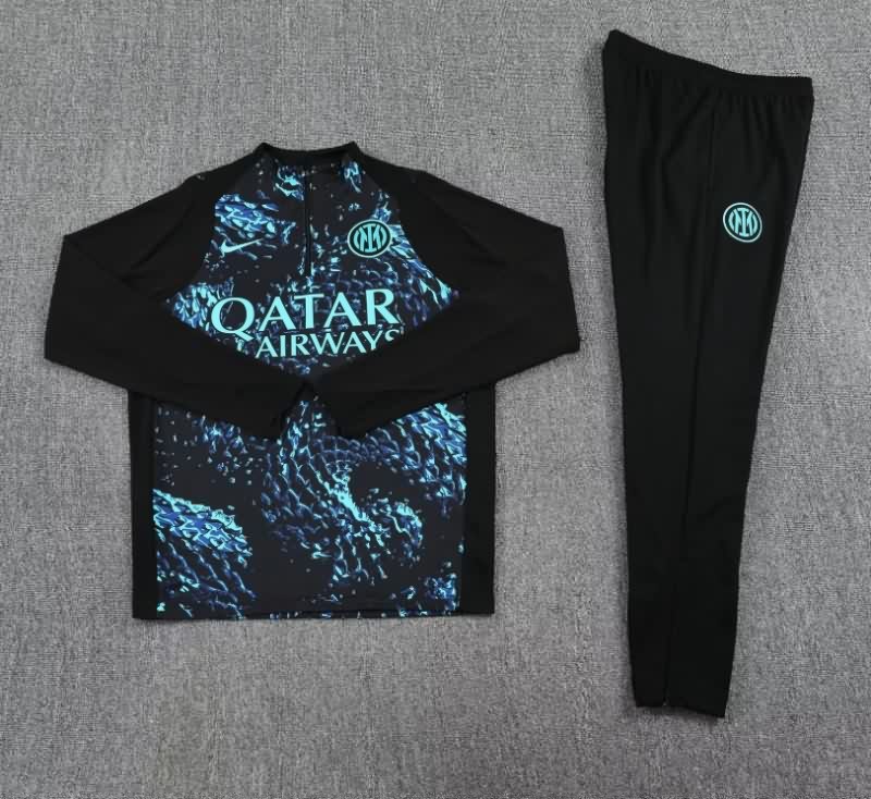 AAA(Thailand) Inter Milan 25/26 Black Soccer Tracksuit 02 AAA(Thailand) Inter Milan 25/26 Black Soccer Tracksuit 02