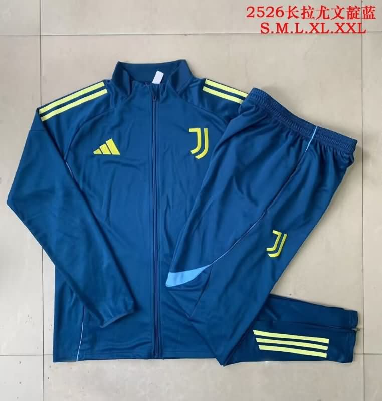 AAA(Thailand) Juventus 25/26 Dark Blue Soccer Tracksuit
