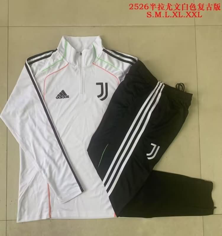 AAA(Thailand) Juventus 25/26 White Soccer Tracksuit 02