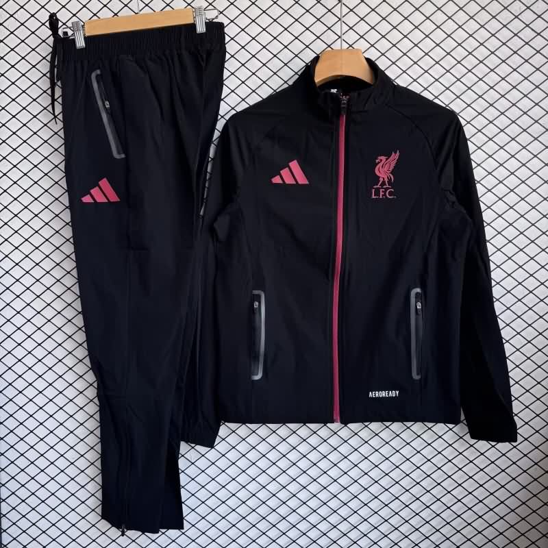 AAA(Thailand) Liverpool 25/26 Black Soccer Tracksuit 04