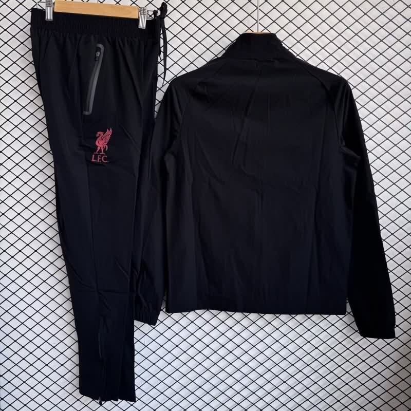 AAA(Thailand) Liverpool 25/26 Black Soccer Tracksuit 04