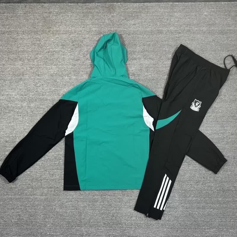 AAA(Thailand) Liverpool 25/26 Green Soccer Tracksuit 05