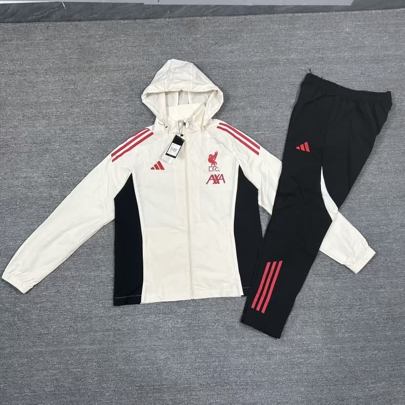 AAA(Thailand) Liverpool 25/26 White Soccer Tracksuit 03
