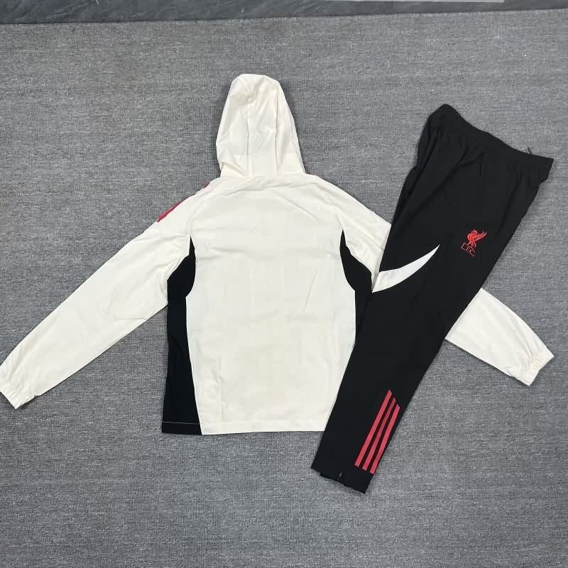 AAA(Thailand) Liverpool 25/26 White Soccer Tracksuit 03