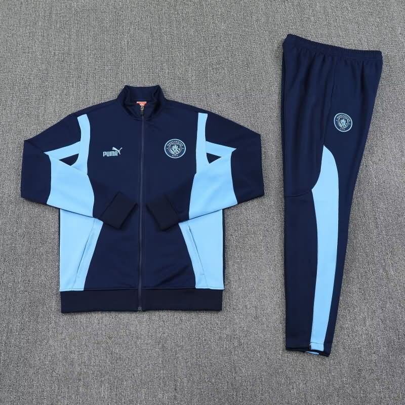 AAA(Thailand) Manchester City 25/26 Dark Blue Soccer Tracksuit