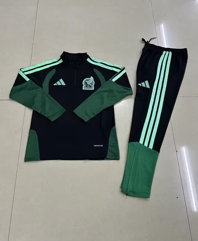 Mexico 2025 Kids Black Soccer Tracksuit 02