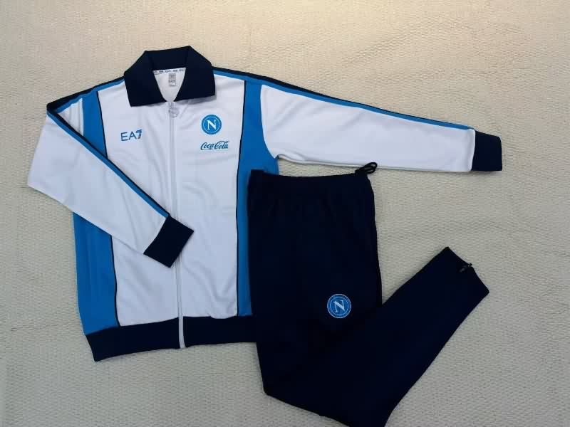 AAA(Thailand) Napoli 25/26 White Soccer Tracksuit 02
