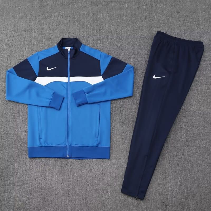 AAA(Thailand) Nike 2025 Blue Soccer Tracksuit 02