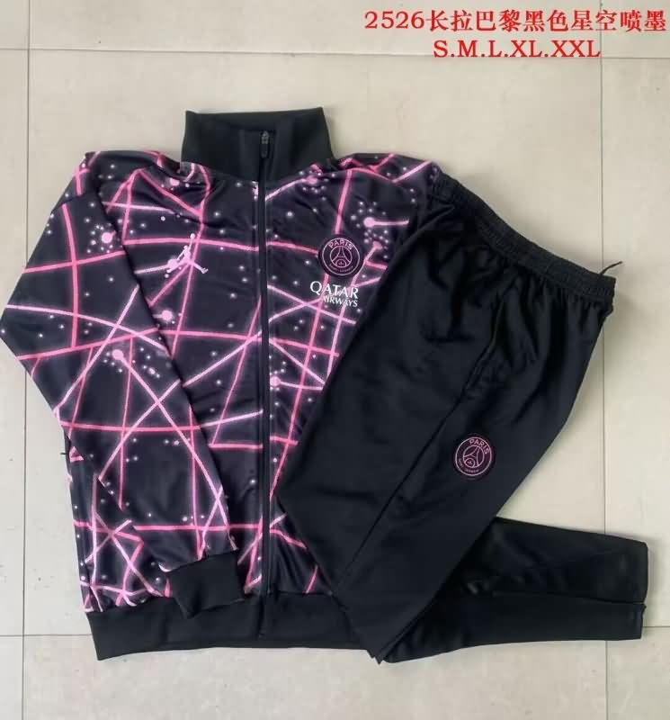 AAA(Thailand) Paris St Germain 25/26 Black Soccer Tracksuit 02