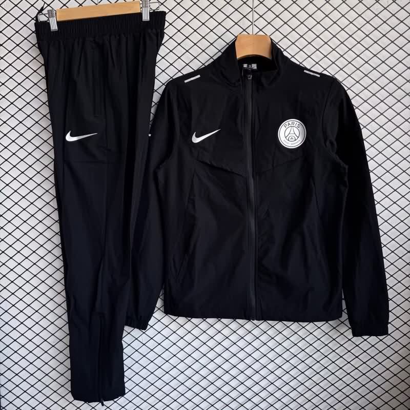 AAA(Thailand) Paris St Germain 25/26 Black Soccer Tracksuit 09