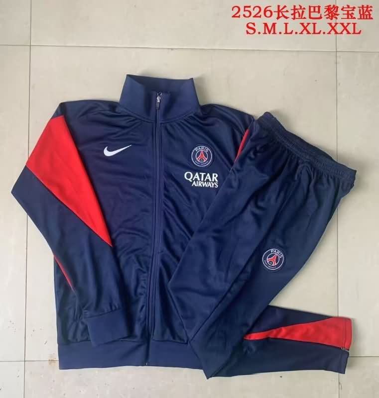 AAA(Thailand) Paris St German 25/26 Dark Blue Soccer Tracksuit