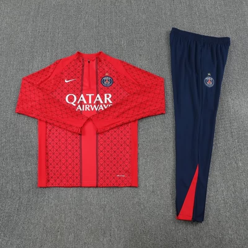 AAA(Thailand) Paris St Germain 25/26 Red Soccer Tracksuit