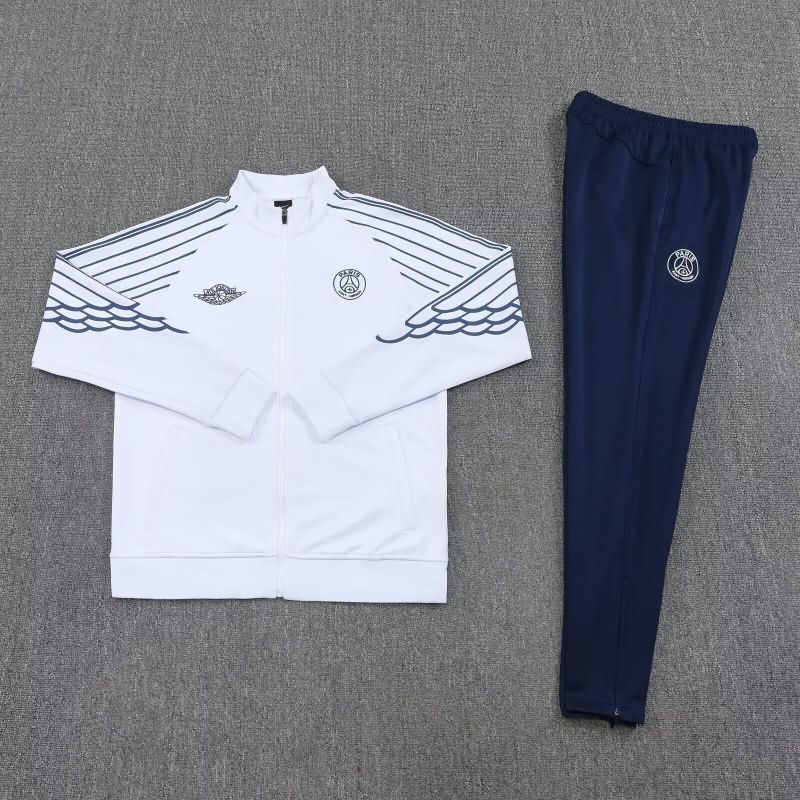AAA(Thailand) Paris St Germain 25/26 White Soccer Tracksuit 02