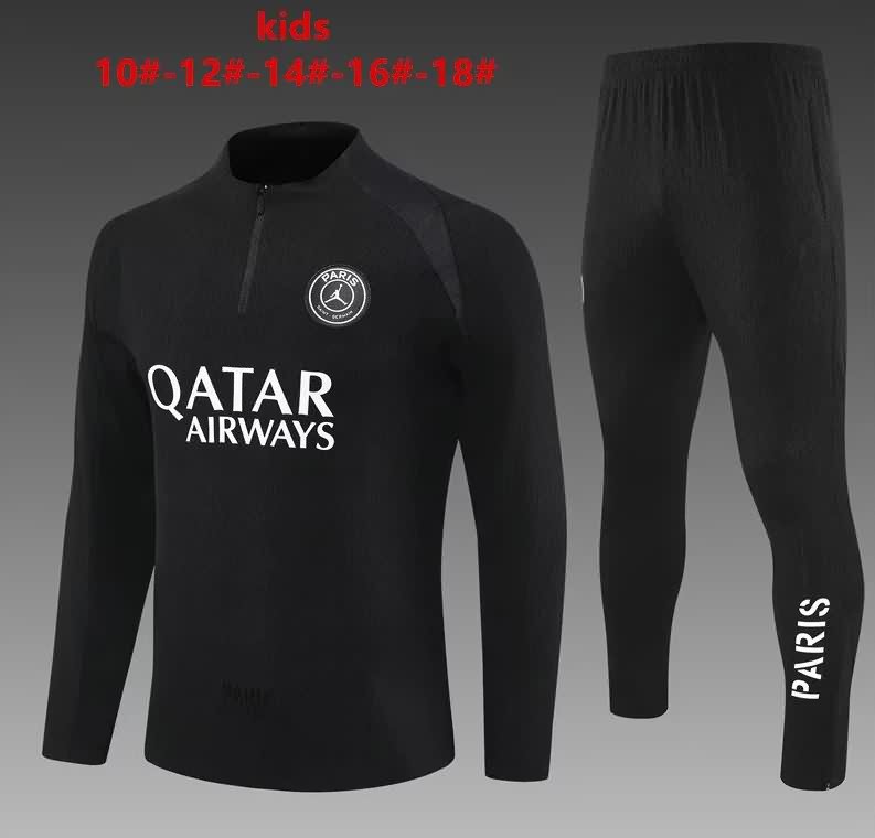 Paris St Germain 25/26 Kids Black Soccer Tracksuit 06 Paris St Germain 25/26 Kids Black Soccer Tracksuit 06