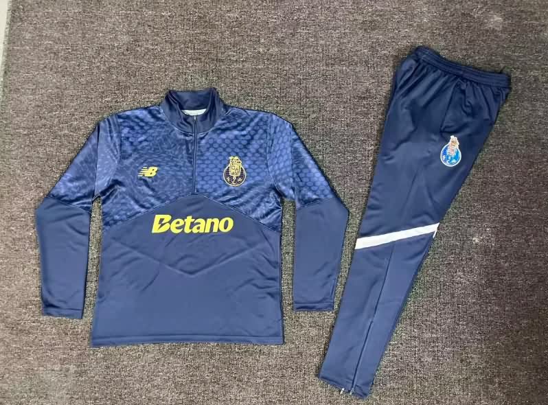 AAA(Thailand) Porto 25/26 Dark Blue Soccer Tracksuit