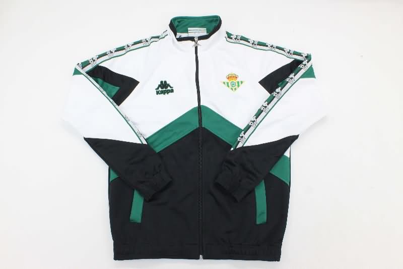 AAA(Thailand) Real Betis 25/26 Black White Soccer Tracksuit