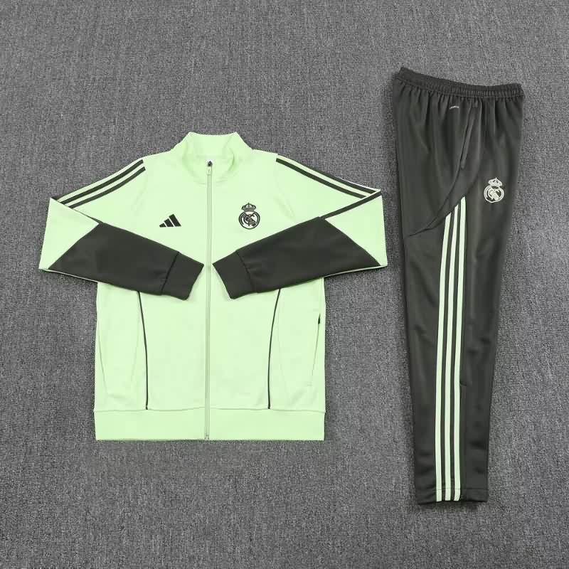 AAA(Thailand) Real Madrid 25/26 Green Soccer Tracksuit 05 AAA(Thailand) Real Madrid 25/26 Green Soccer Tracksuit 05