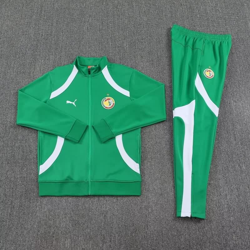 AAA(Thailand) Senegal 2026 Green Soccer Tracksuit AAA(Thailand) Senegal 2026 Green Soccer Tracksuit