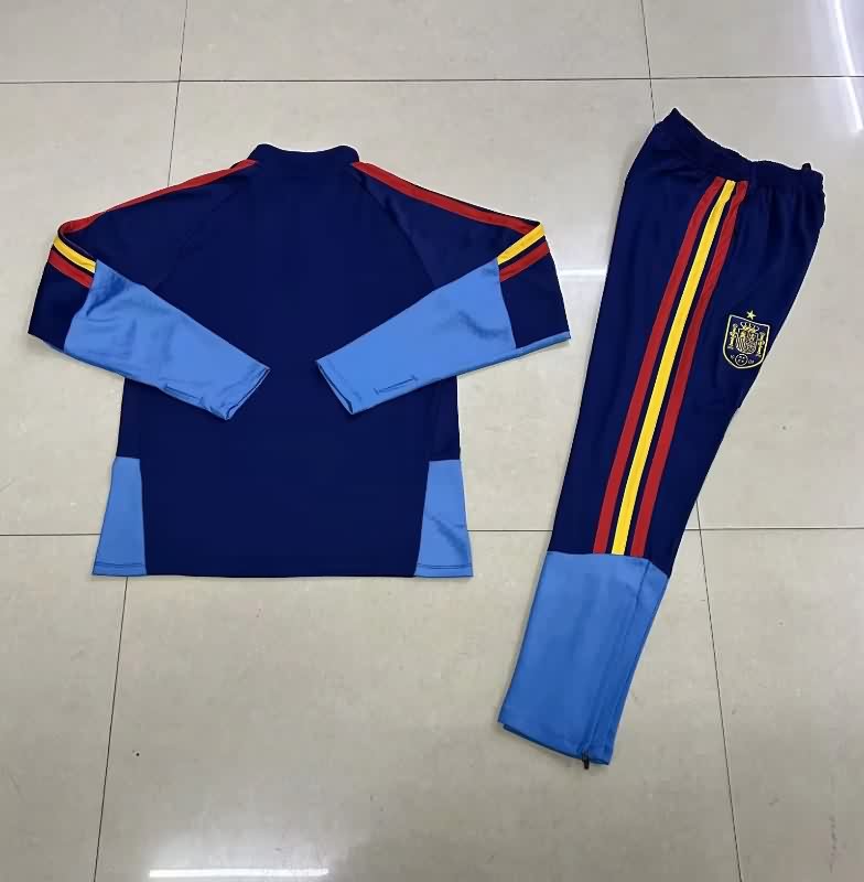 AAA(Thailand) Spain 2026 Dark Blue Soccer Tracksuit