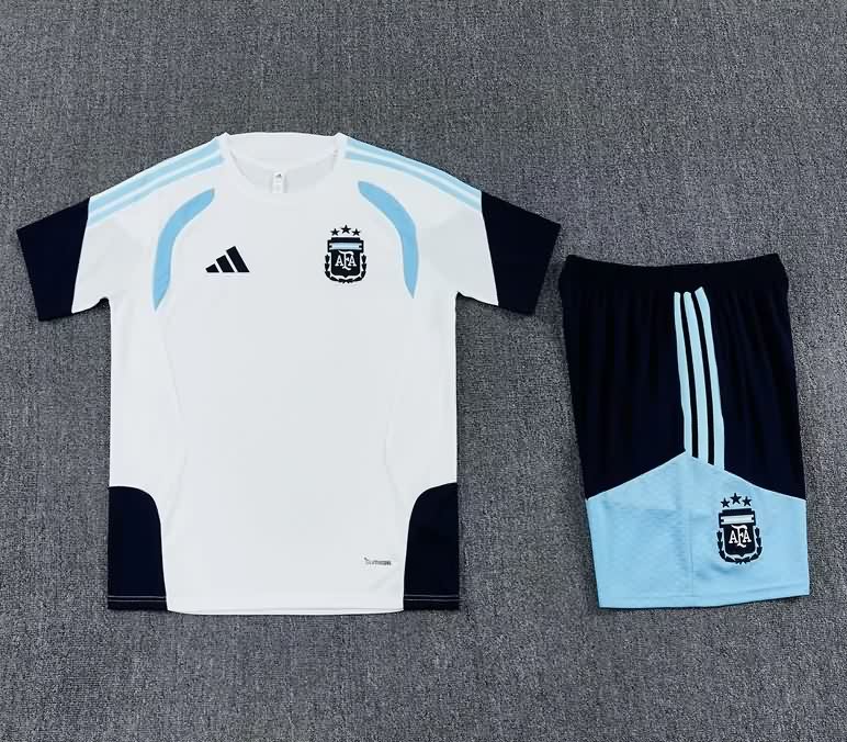 AAA(Thailand) Argentina 2026 White Soccer Training Sets 02
