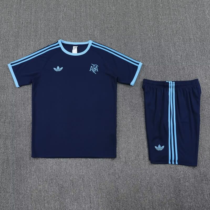AAA(Thailand) Argentina 2025 Dark Blue Soccer Training Sets