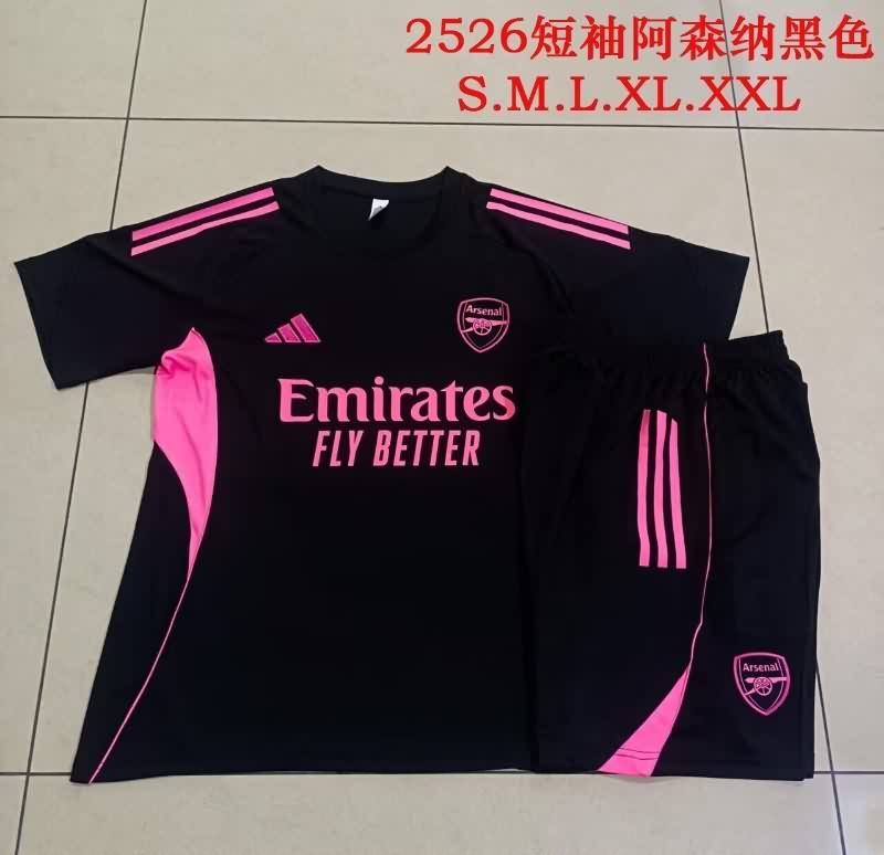 AAA(Thailand) Arsenal 25/26 Black Soccer Training Sets 02
