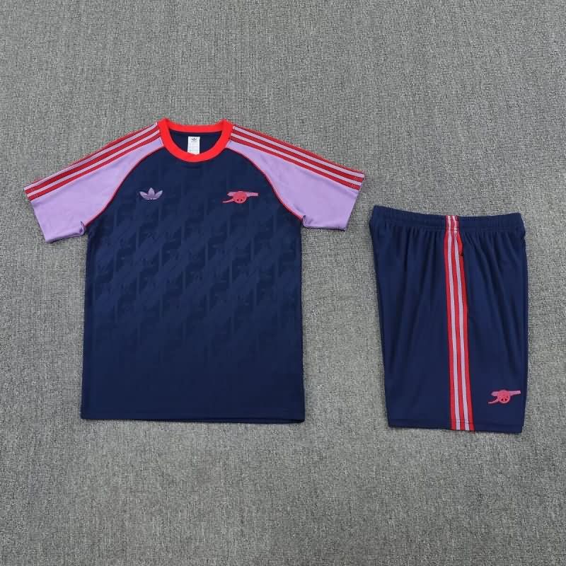 AAA(Thailand) Arsenal 25/26 Dark Blue Soccer Training Sets 03