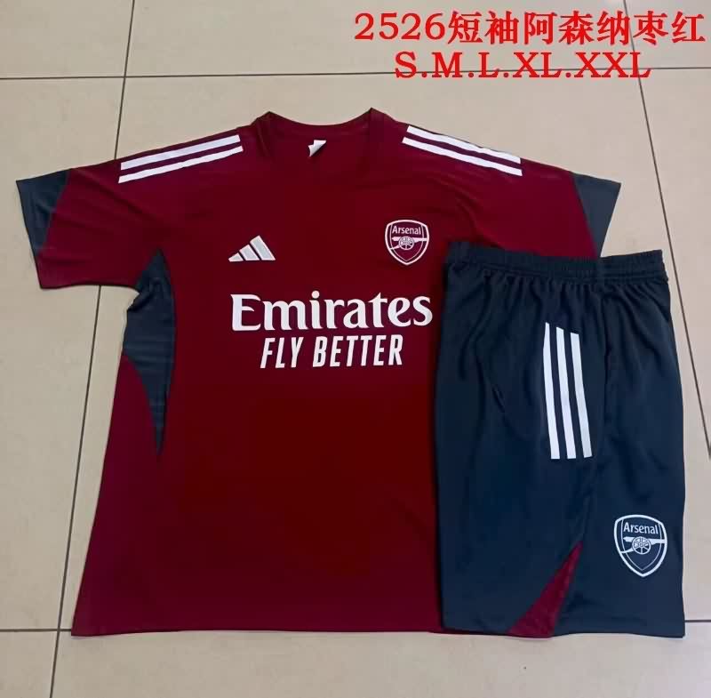 AAA(Thailand) Arsenal 25/26 Red Soccer Training Sets 04