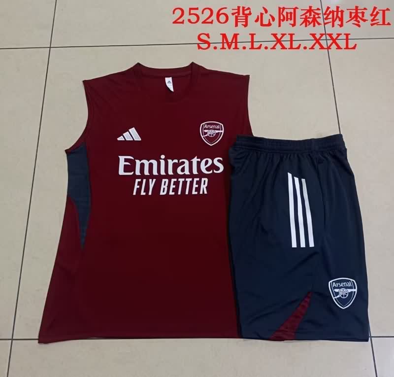 AAA(Thailand) Arsenal 25/26 Red Soccer Training Sets 05