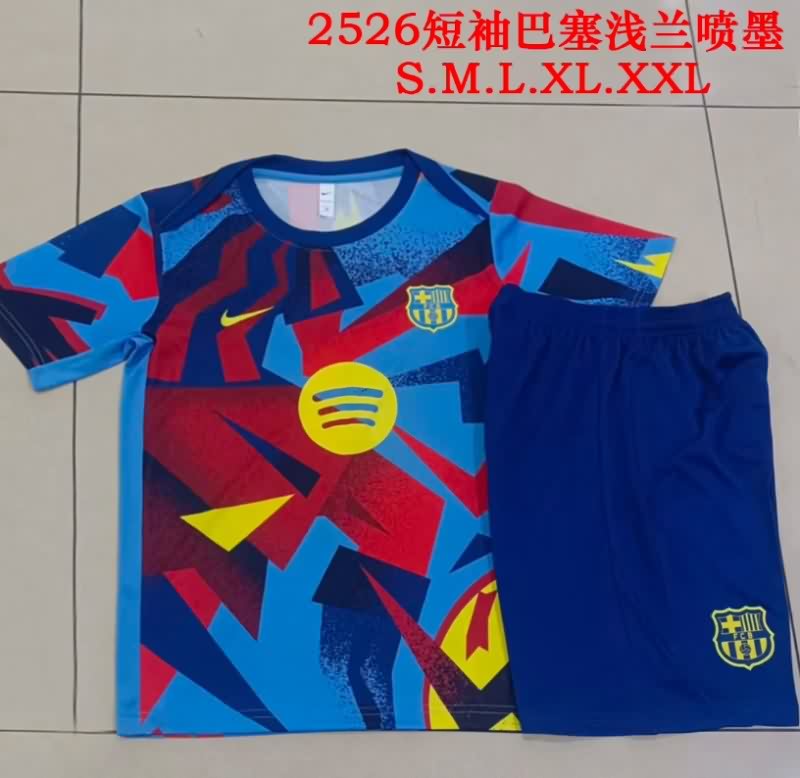 AAA(Thailand) Barcelona 25/26 Blue Red Soccer Training Sets