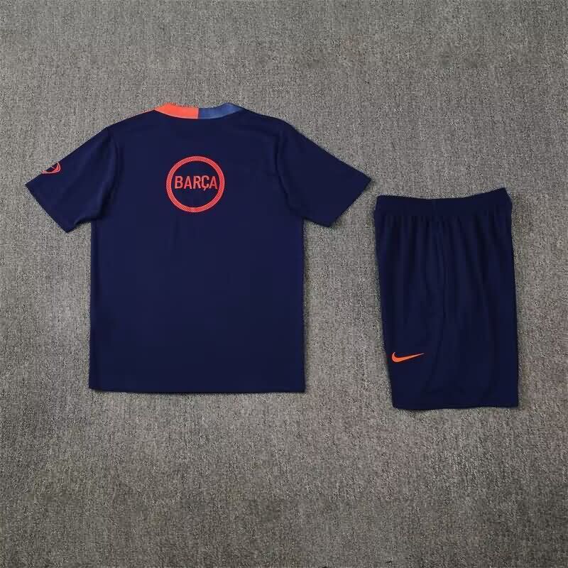 AAA(Thailand) Barcelona 25/26 Dark Blue Soccer Training Sets 02