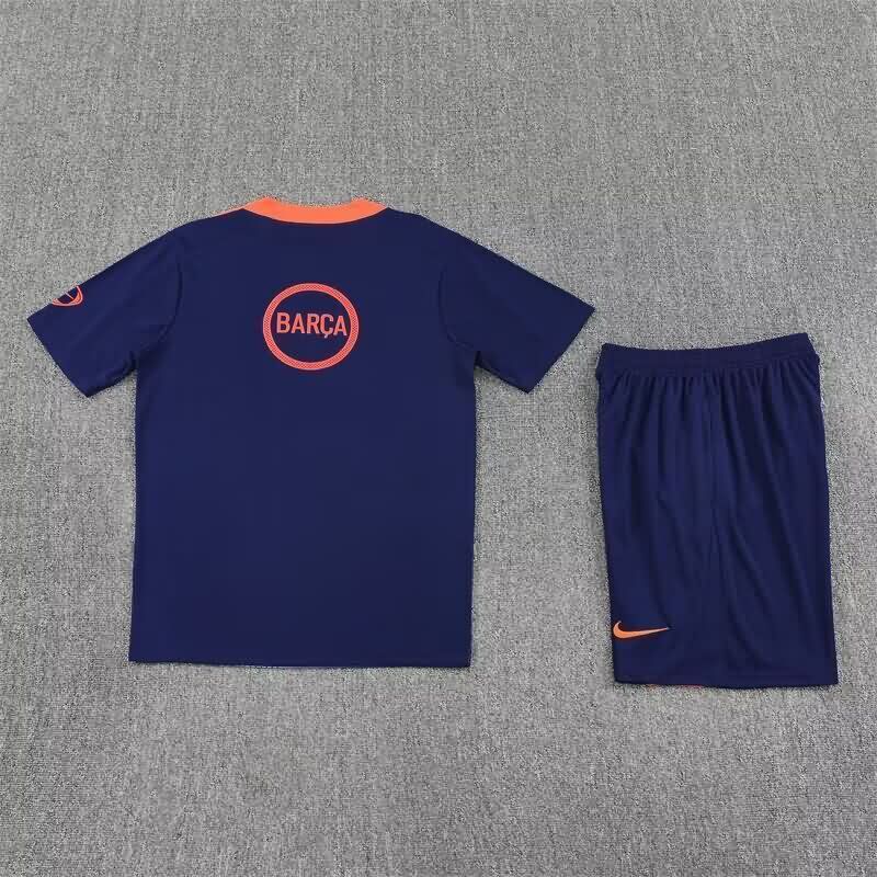AAA(Thailand) Barcelona 25/26 Dark Blue Soccer Training Sets 03
