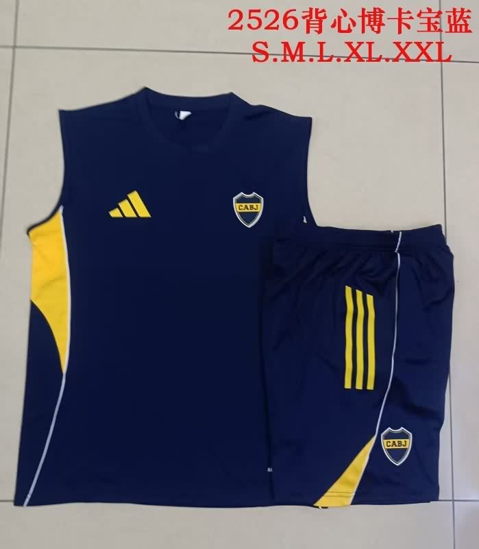 AAA(Thailand) Boca Juniors 25/26 Dark Blue Soccer Training Sets 03