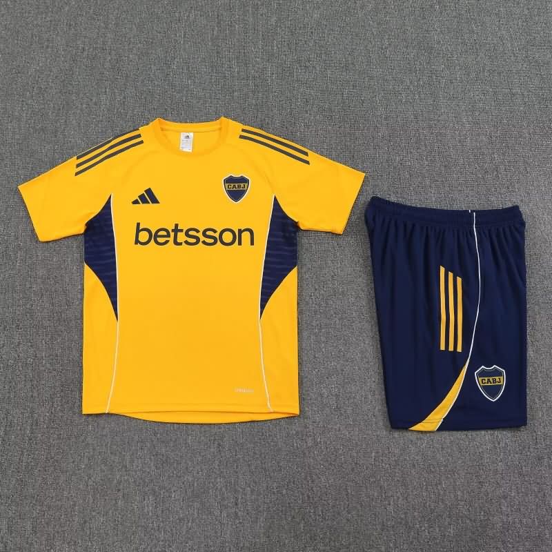 AAA(Thailand) Boca Juniors 25/26 Yellow Soccer Training Sets