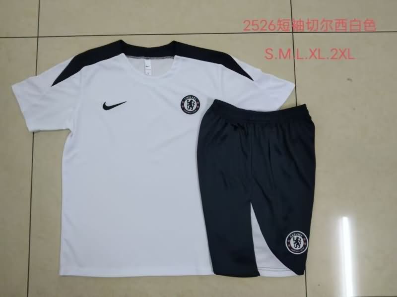 AAA(Thailand) Chelsea 25/26 White Soccer Training Sets