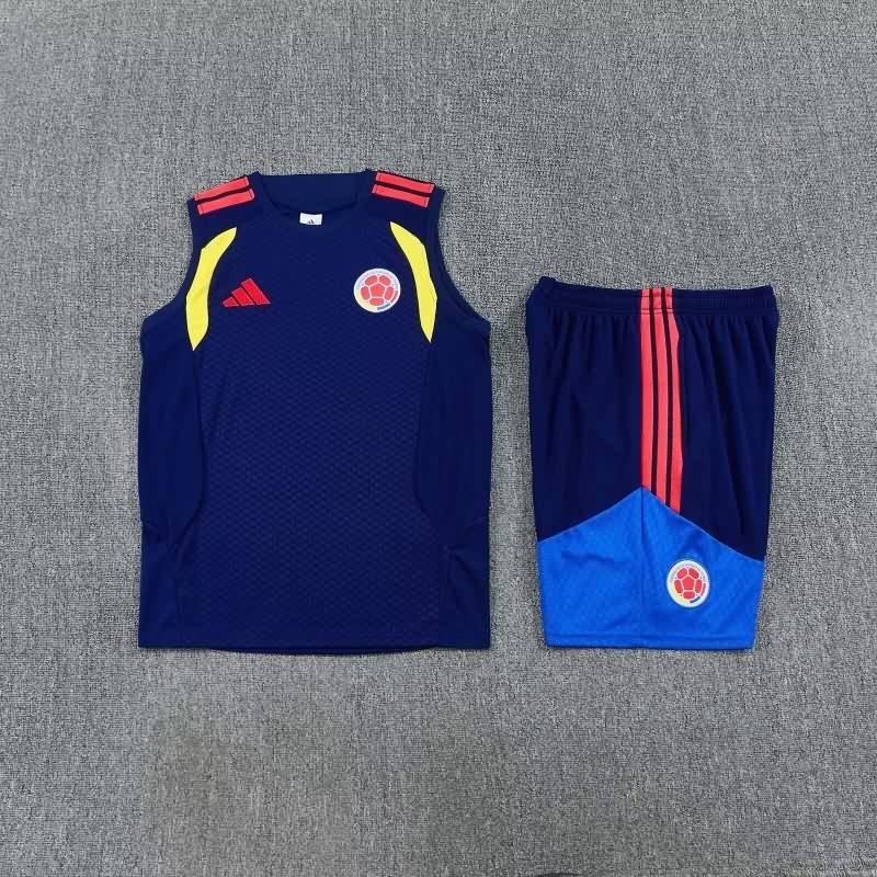 AAA(Thailand) Colombia 2026 Dark Blue Soccer Training Sets