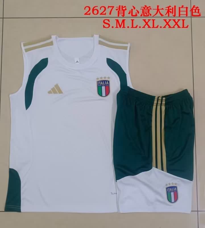 AAA(Thailand) Italy 2026 White Soccer Training Sets 02