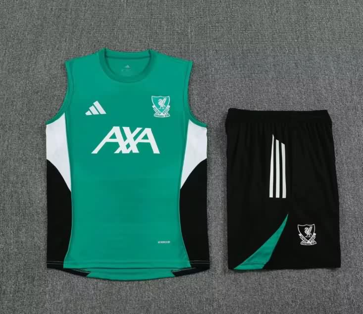 AAA(Thailand) Liverpool 25/26 Green Soccer Training Sets 02