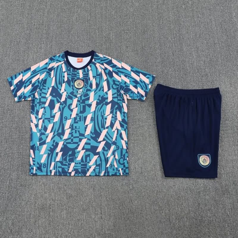 AAA(Thailand) Manchester City 25/26 Blue Soccer Training Sets