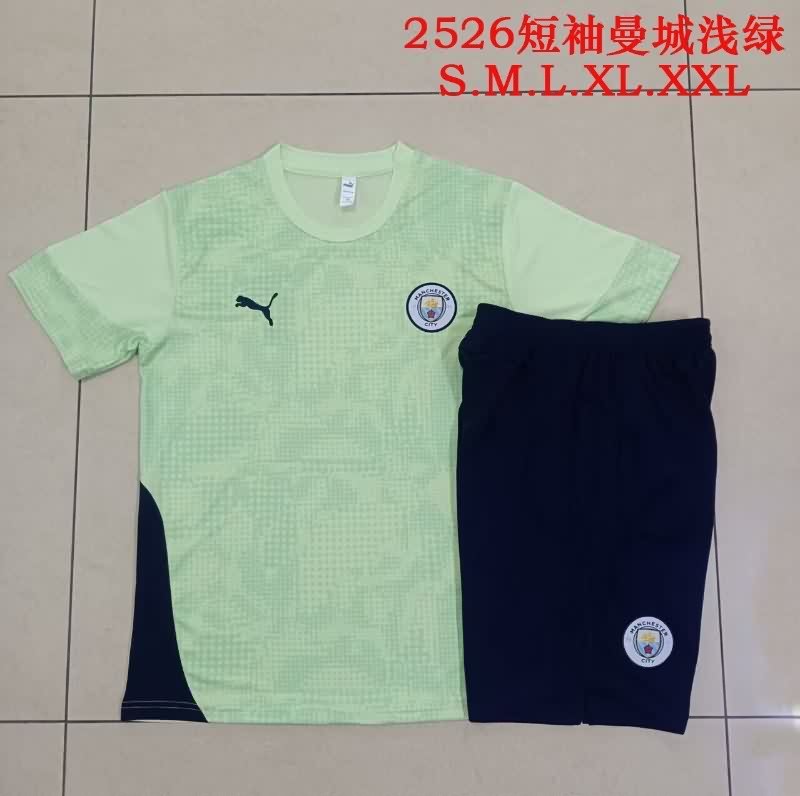 AAA(Thailand) Manchester City 25/26 Green Soccer Training Sets