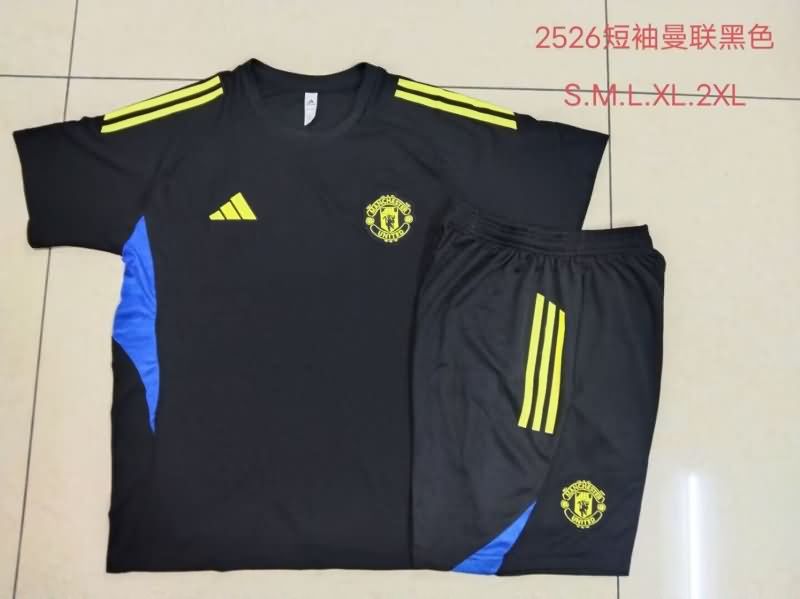 AAA(Thailand) Manchester United 25/26 Black Soccer Training Sets
