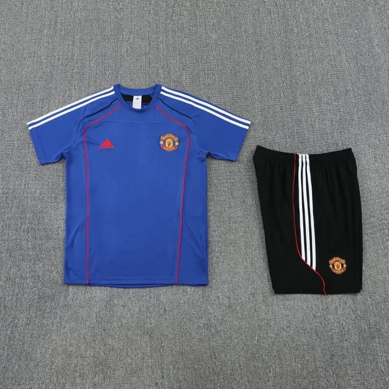 AAA(Thailand) Manchester United 25/26 Blue Soccer Training Sets