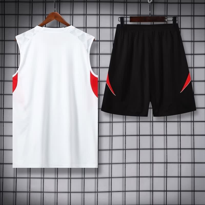 AAA(Thailand) Manchester United 25/26 White Soccer Training Sets 05