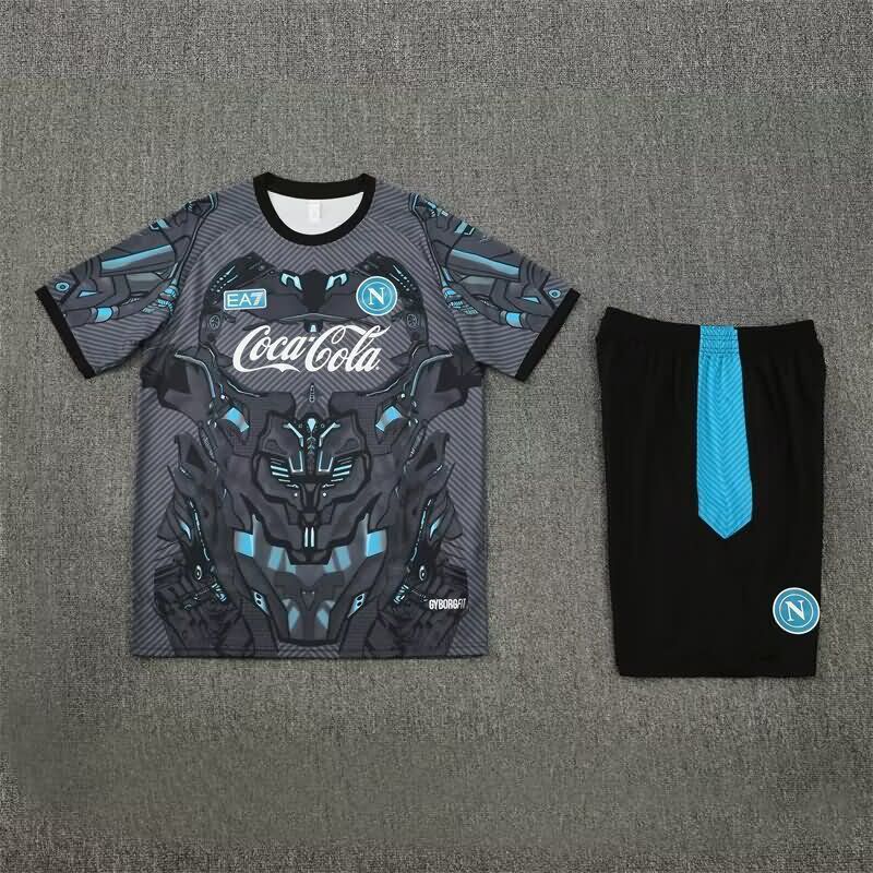 AAA(Thailand) Napoli 25/26 Black Soccer Training Sets