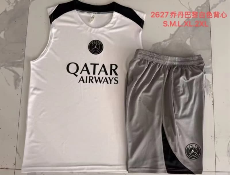 AAA(Thailand) Paris St German 25/26 White Soccer Training Sets 05