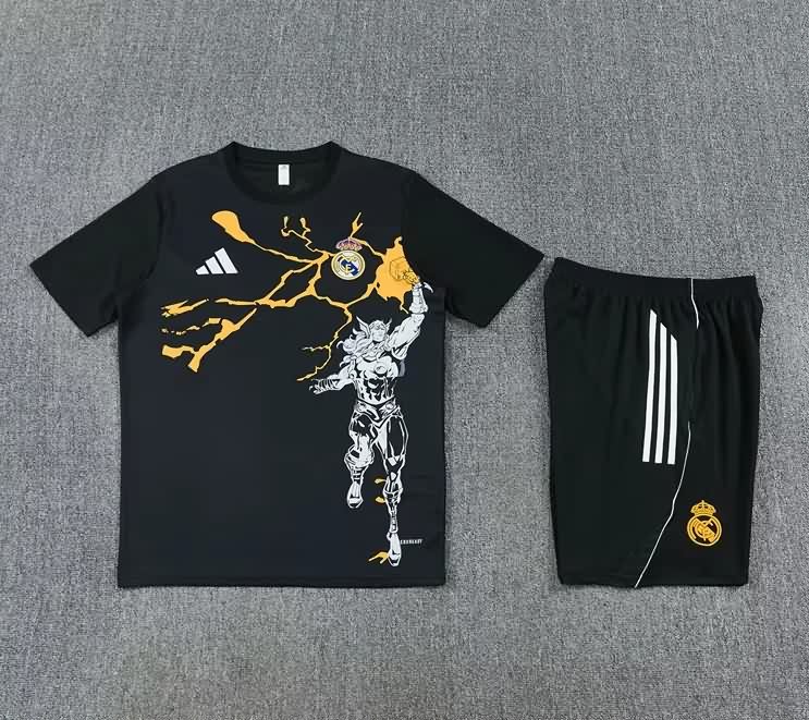 AAA(Thailand) Real Madrid 25/26 Black Soccer Training Sets 03