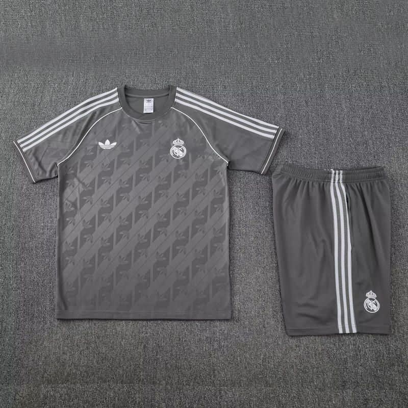 AAA(Thailand) Real Madrid 25/26 Grey Soccer Training Sets