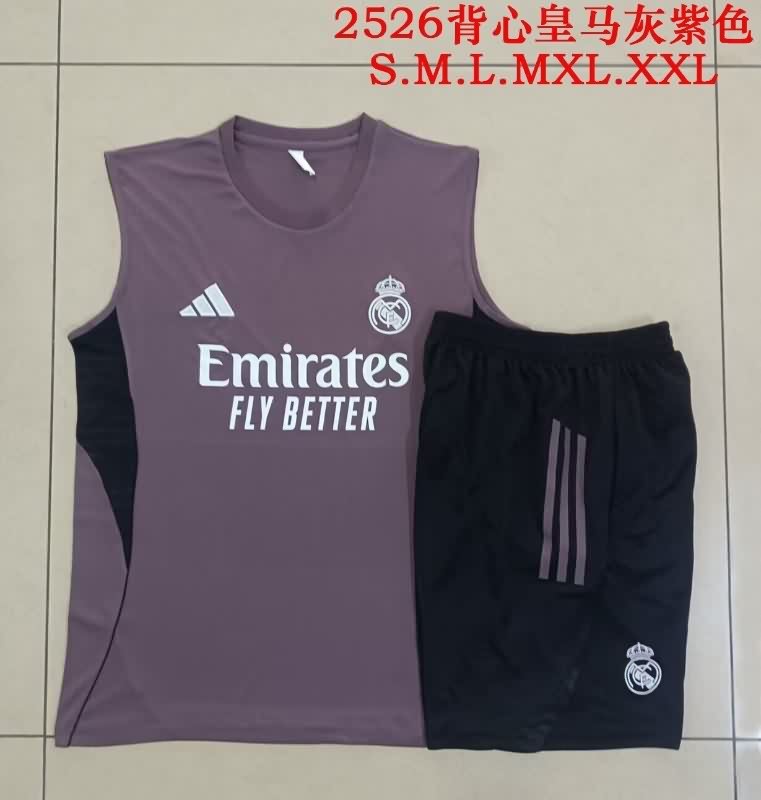 AAA(Thailand) Real Madrid 25/26 Purple Soccer Training Sets 02